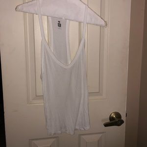 Pacsun basic white crop top